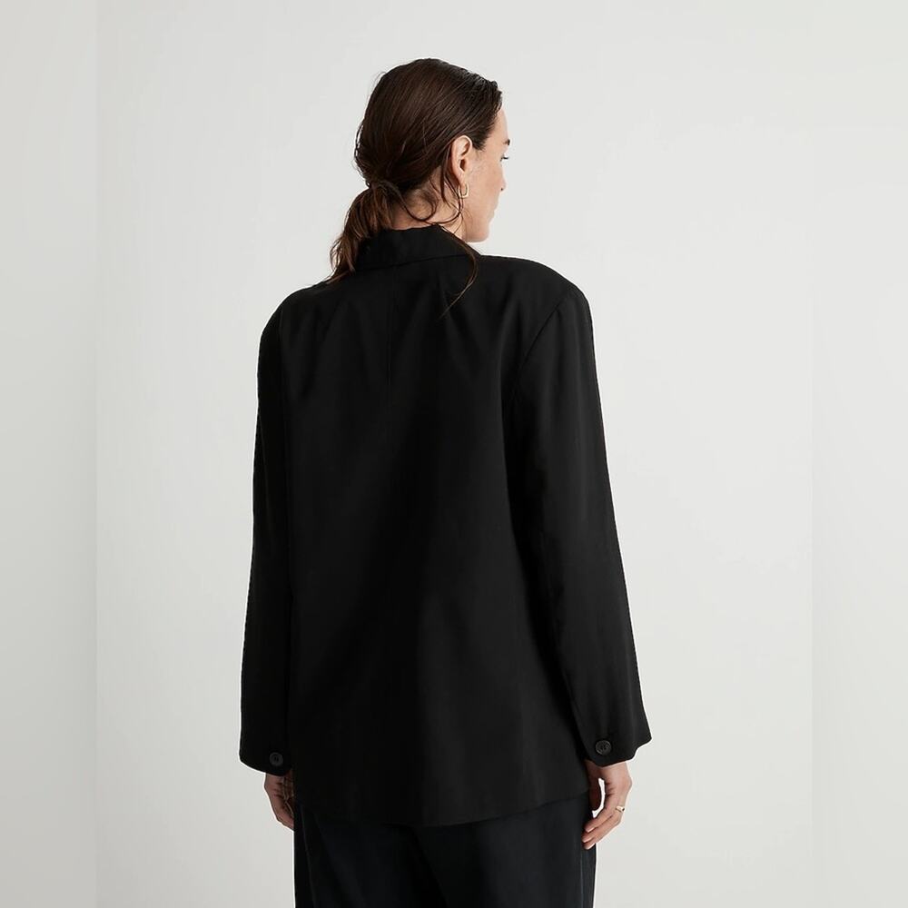 Madewell Black The Relaxed Blazer in Softdrape Size S NJ736 - Picture 3 of 6